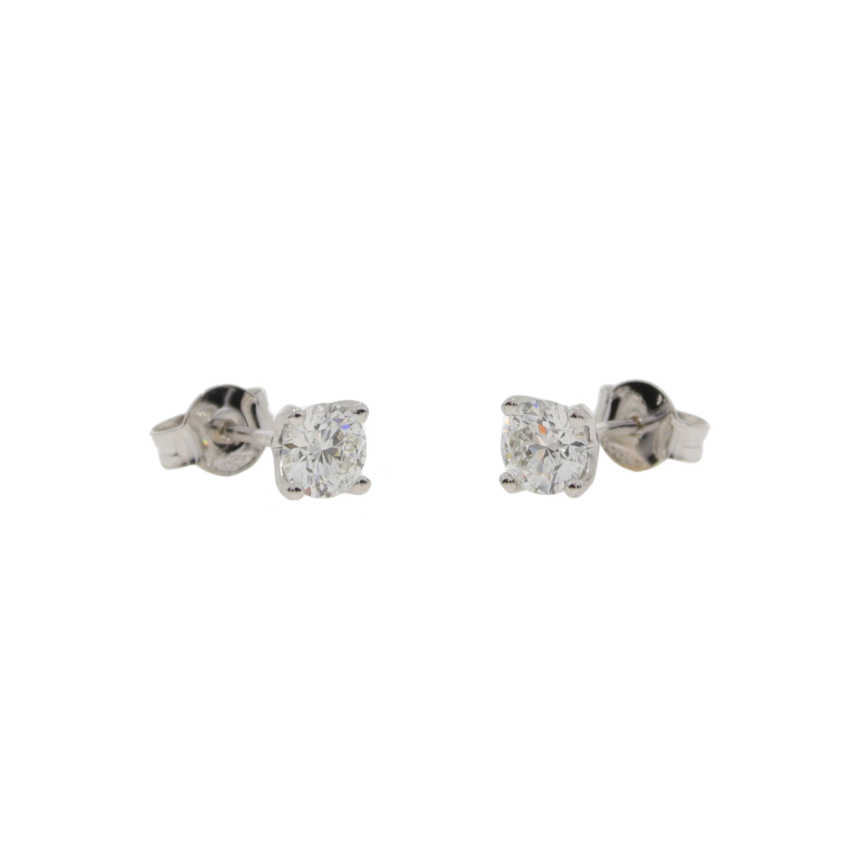 R424.2 Diamond certificated earrings 1.00ct side