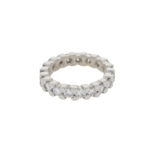 Y86.4 Diamond full eternity ring platinum side