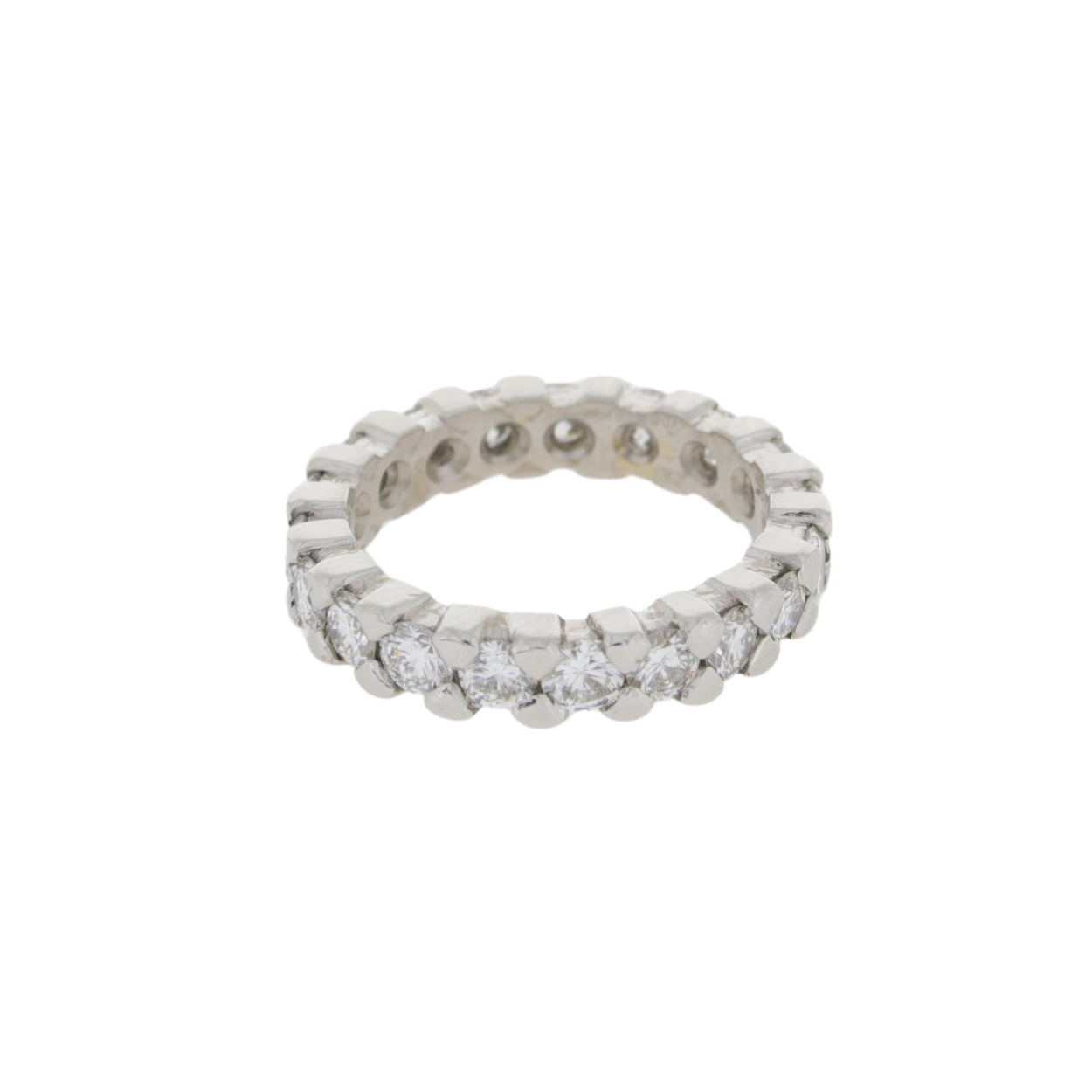 Y86.4 Diamond full eternity ring platinum side