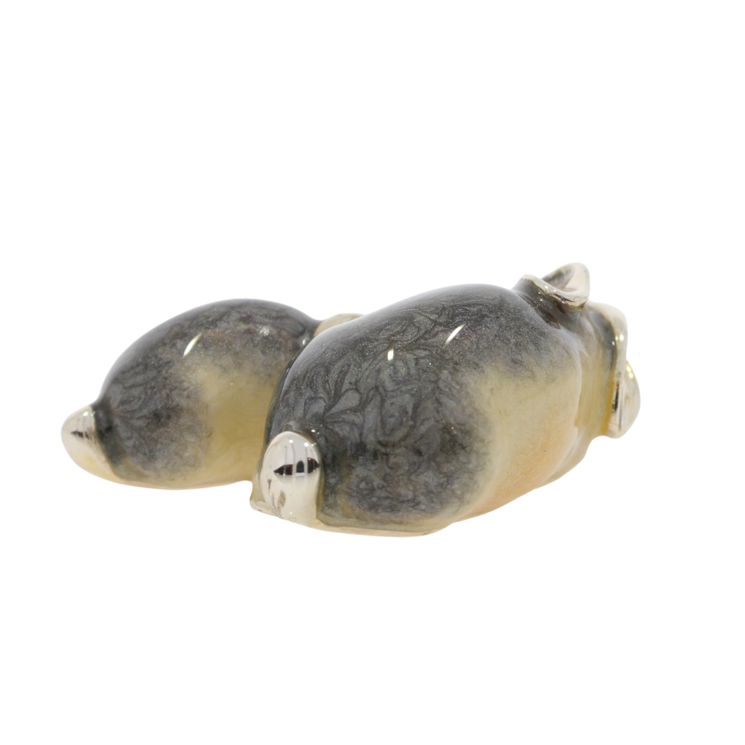 12877 Hares lying back grey