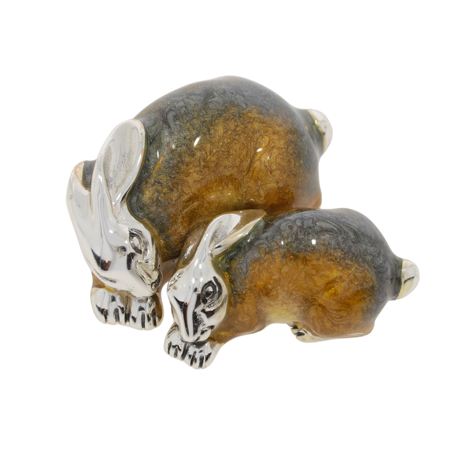 12877 Hares lying top brown