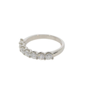 W87.4 Diamond seven stone eternity ring 1.02cts side 2